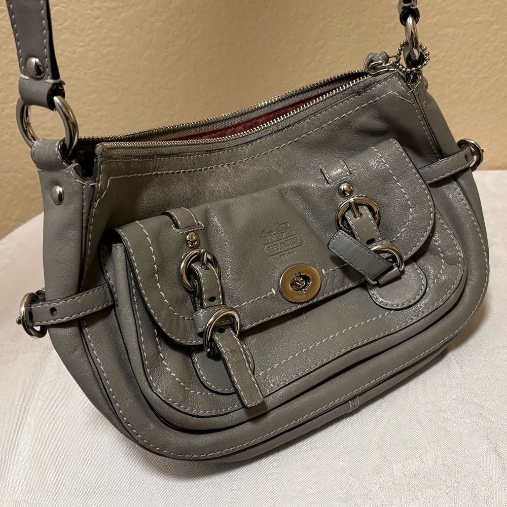 Coach Legacy Crossbody Leather Bag - Grey (Z17195)